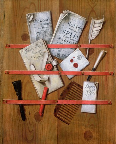 トロンプ・ルイユ、1702 作： Evert Collier